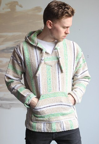 VINTAGE BAJA MEXICAN HOODIE