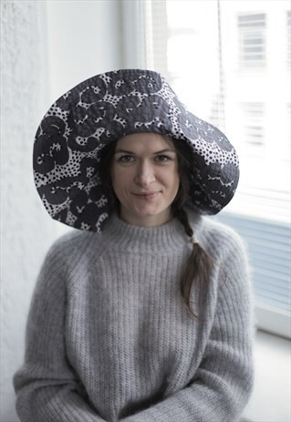 VINTAGE 70'S PATTERNED SUN HAT