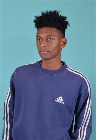 VINTAGE DARK BLUE ADIDAS SWEATSHIRT