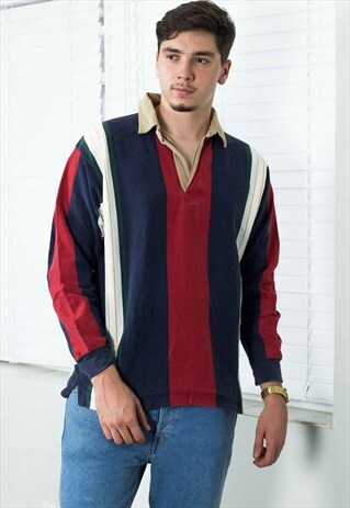 VINTAGE CHAPS RALPH LAUREN SHIRT LOGO 90S L 16
