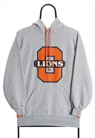 VINTAGE O LIONS GREY HOODIE WOMENS