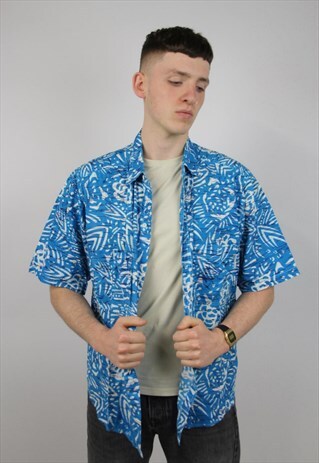 VINTAGE SERGIO TACCHINI BRIGHT PATTERN SHIRT