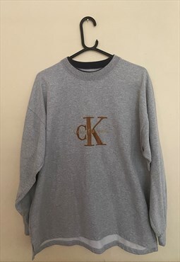 Vintage 90'S USA Calvin Klein CK Sweatshirt.Sweater.