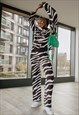 ZEBRA PRINT KNIT RELAXED KNIT CO ORD