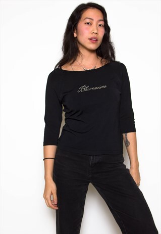 VINTAGE 90S BLUMARINE DIAMONTE TOP ID:A009