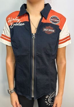 Vintage Harley Davidson Zipped Shirt