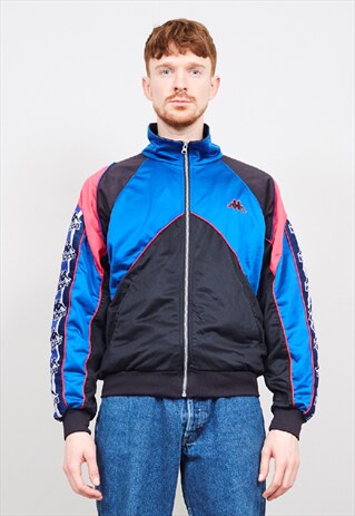 VINTAGE 80'S KAPPA MULTI-COLOURED TRACKSUIT SPORTS JACKET