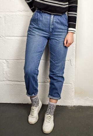 VINTAGE 90'S BLUE HIGHWAISTED MOM JEANS