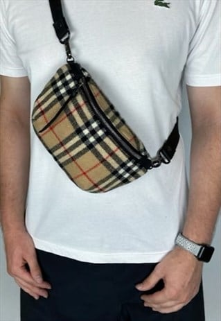 REWORKED BURBERRY WAIST BAG RARE NOVA LAMPO