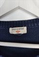 VINTAGE DOCKERS CARDIGAN MOTIF IN BLUE L