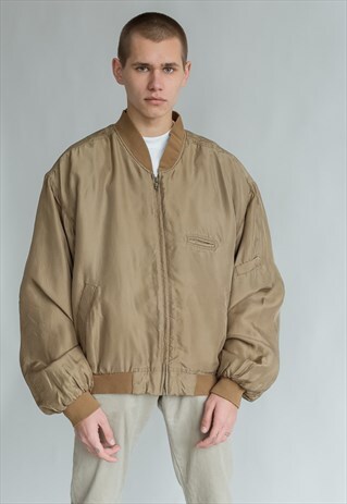 VINTAGE 80S MINIMAL BOMBER JACKET