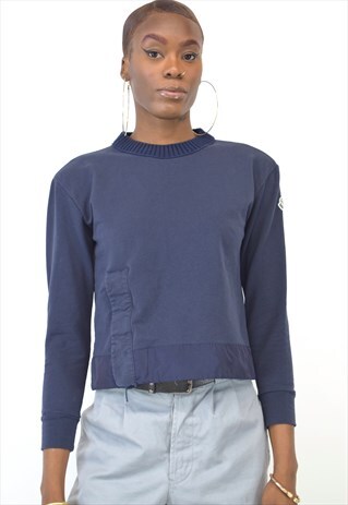 VINTAGE 90S MONCLER BLACK SWEATER