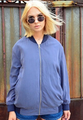 VINTAGE 80S REVERSIBLE BOMBER JACKET