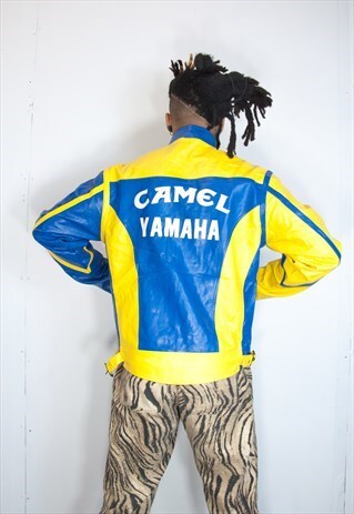 RARE CAMEL LEATHER BIKE JACKET