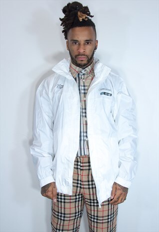 ADIDAS WHITE RAINCOAT