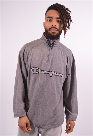 CHAMPION MENS VINTAGE SWEATSHIRT JUMPER MEDIUM GREY 90S