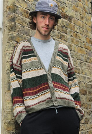 VINTAGE / 80'S / PATTERNED JUMPER