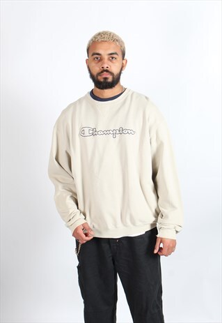 VINTAGE CHAMPION SWEATSHIRT BEIGE