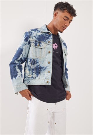 VINTAGE LEE ACID WASH DENIM JACKET