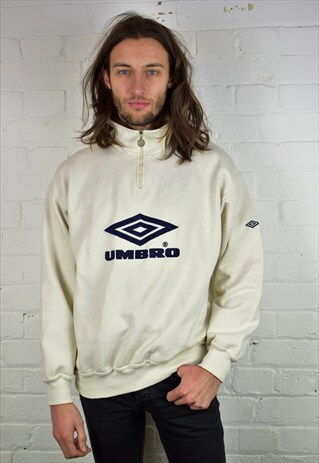 VINTAGE 90'S UMBRO 1/4 ZIP SWEATSHIRT