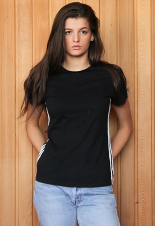 VINTAGE 1990S BLACK ADIDAS T-SHIRT