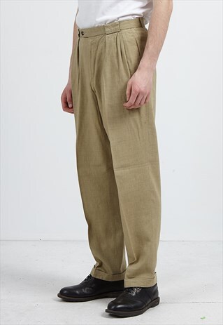 VINTAGE BEIGE C&A TROUSERS BOTTOMS
