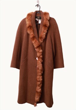 Vintage 90s Fendi Trench Coat in Brown