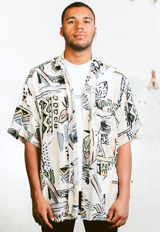 VINTAGE 90S PATTERN SHIRT