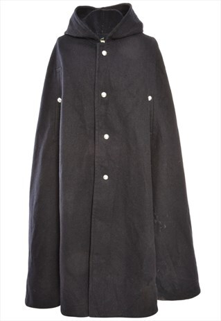 BEYOND RETRO VINTAGE HOODED CAPE - M
