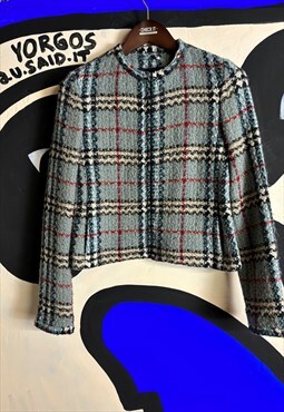 Burberry Blue Check Jacket