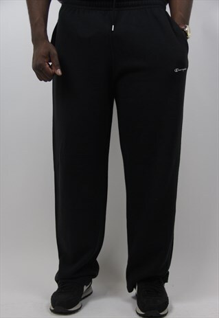 VINTAGE CHAMPION BLACK TRACKSUIT BOTTOMS