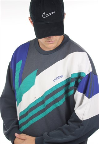 VINTAGE 80S ADIDAS SMALL LOGO SWEATSHIRT JUMPER