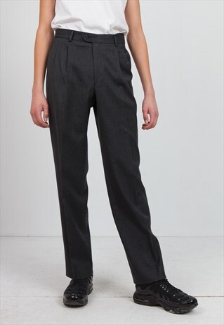 VINTAGE GREY WOOLMARK TROUSERS BOTTOMS