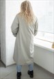 VINTAGE 80'S GREY TRENCH STYLE COAT