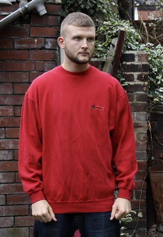 VINTAGE RED ABERCROMBIE & FITCH SWEATSHIRT MEDIUM