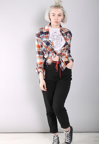 VINTAGE CHECK FLANNEL SHIRT