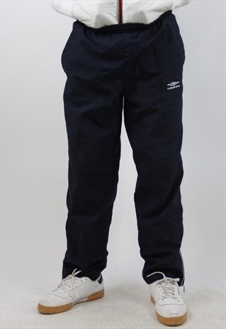 VINTAGE UMBRO NAVY TRACKSUIT BOTTOMS