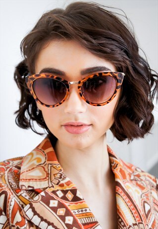TORTOISE SHELL CATS EYE SUNGLASSES