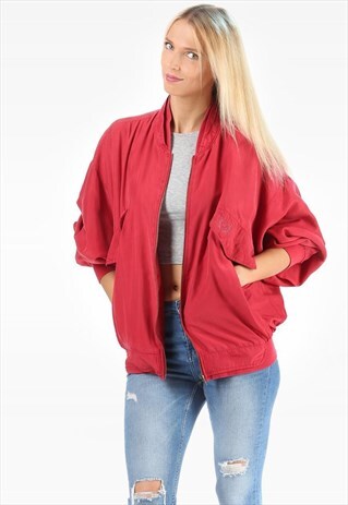 VINTAGE SILK BOMBER JACKET
