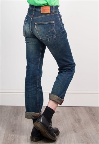 VINTAGE 90'S DARK BLUE DENIM LEVI'S 501 JEANS