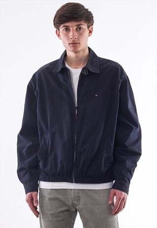 VINTAGE TOMMY HILFIGER HARRINGTON 90S NAVY BLUE