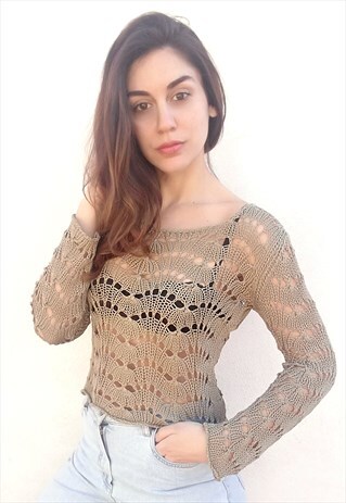 BENETTON MACRAME T-SHIRT