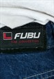 FUBU APPAREL COMPANY DENIM CARGO SHORTS BLUE KNEE LENGTH