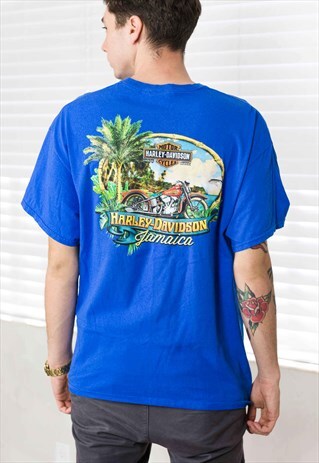 VINTAGE HARLEY DAVIDSON T-SHIRT LOGO 90S XL 7.5