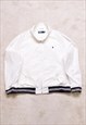 Vintage Polo Ralph Lauren White Bomber Jacket 