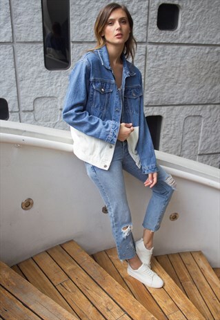 CONTRAST DENIM JACKET