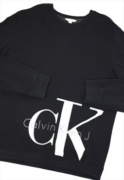 Vintage 90s Calvin Klein Black Logo Sweatshirt