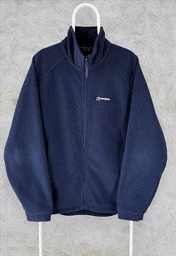 Berghaus Blue Fleece Jacket Windbreaker Men's Large