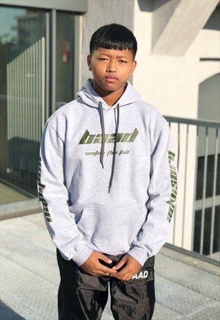 BAAD HOODIE GREY PRINT KAKI WTC BABYLON ADVISORY