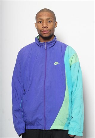 VINTAGE NIKE JACKET TRACK TOP BLUE